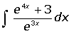 Integral con e a la 4x