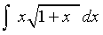 Integral con radical
