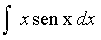 Integral con función trigonométrica