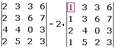 Ejemplo de calculo de determinantes 3