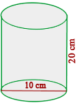 Ejercicios de areas y volumenes grafica de un bote de 20 centimetros de altura