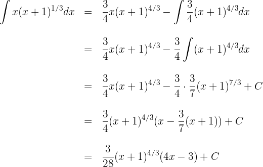 Ejercicios resueltos de integracion por partes | Superprof